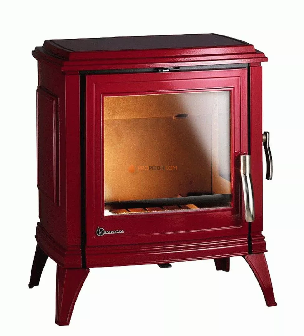 Печь-камин Invicta Sedan M красная эмаль NEW