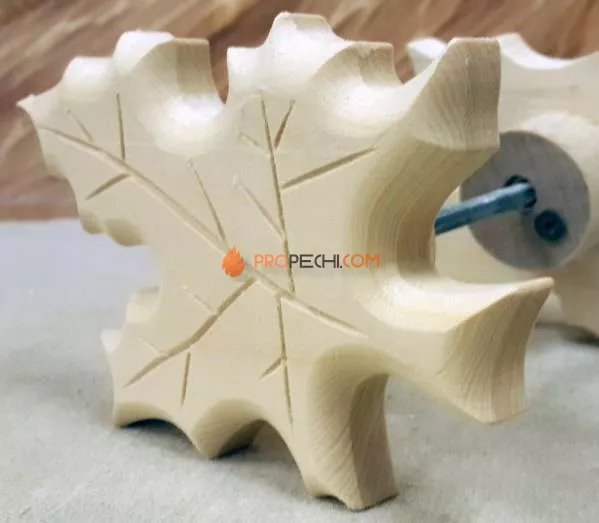 Ручка для бани "Кленовый листок" липа-осина