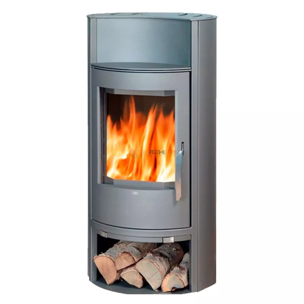 Печь-камин ABX Pori 5 серая сталь