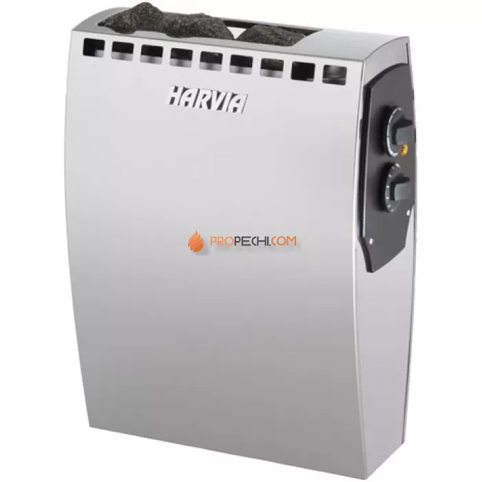 Электрическая печь Harvia Alfa A30 Steel (со встроенным пультом)