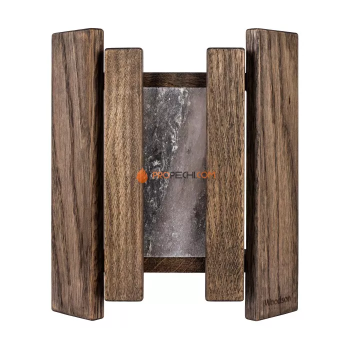 Абажур Woodson Greys с гималайской солью, дуб в тёмном