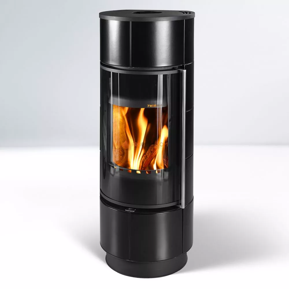 Печь-камин Thorma ATIKA Extra Ceramic, черная