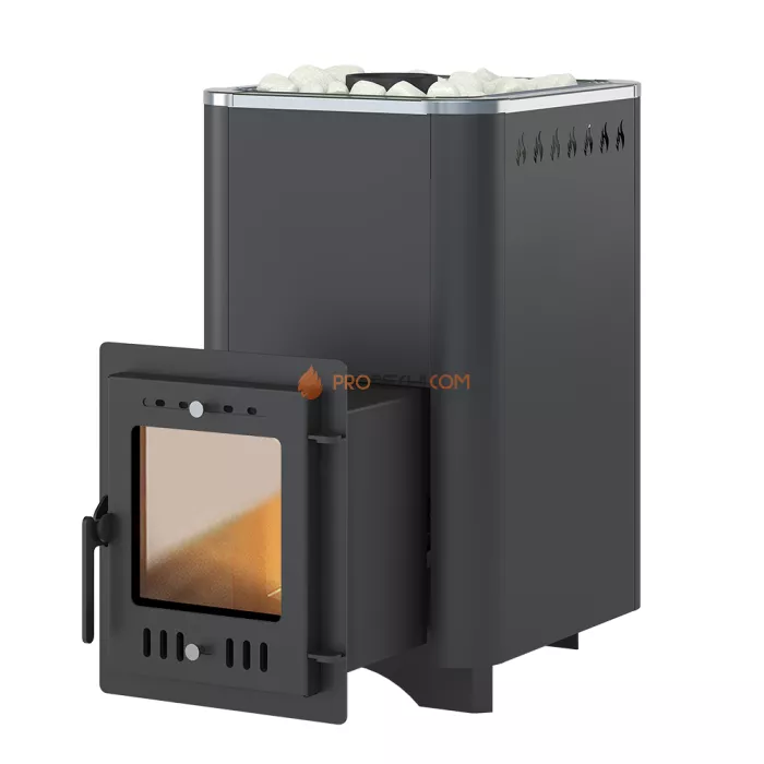 Дровяная печь для бани Везувий Русичъ Антрацит 22 (210) М