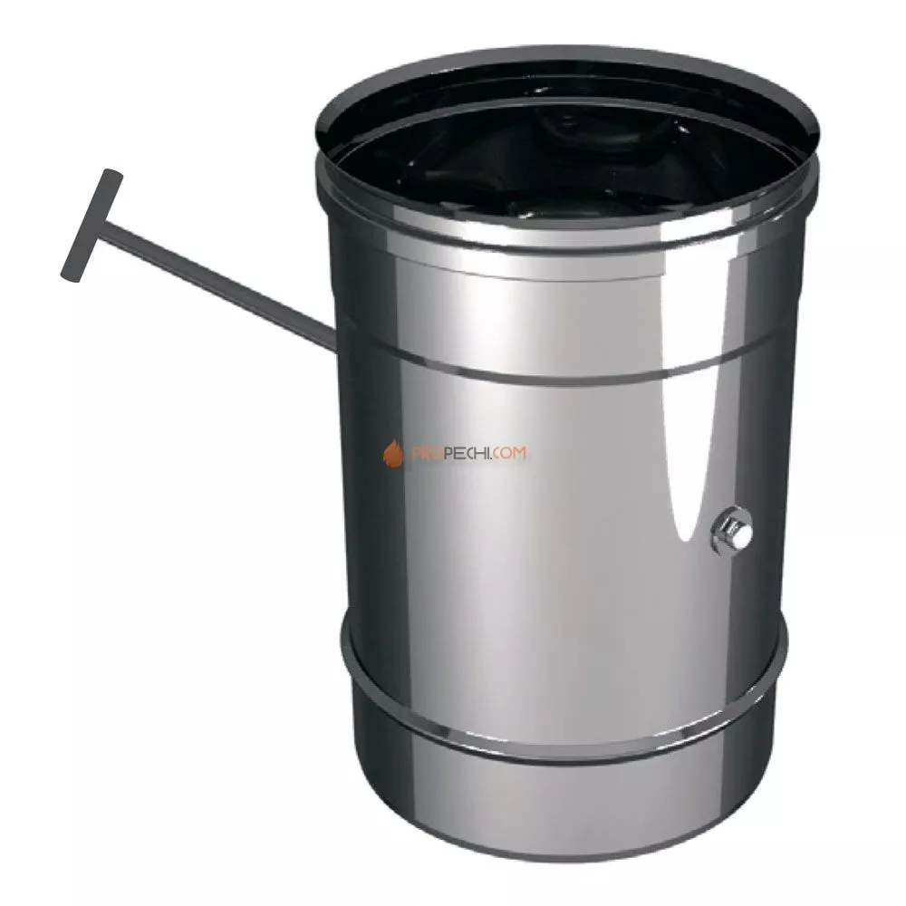 ЗАДВИЖКА ПОВОРОТНАЯ D250, AISI 321, 0.8 ММ 