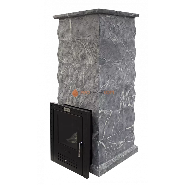 Газовая печь для бани Klover RT 35-RV 310S ( Талькомагнезит Скала, прямые углы )