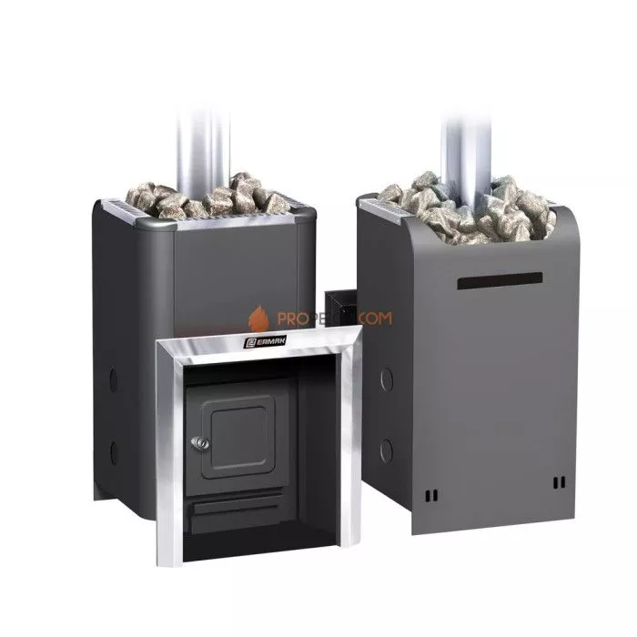 Газодровяная печь для бани Ермак Уралочка 12