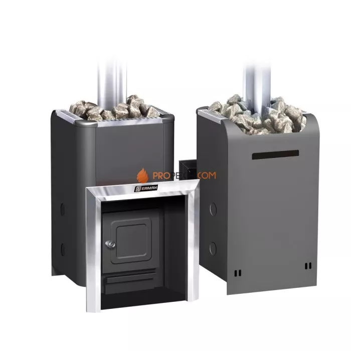 Газодровяная печь для бани Ермак Уралочка 12