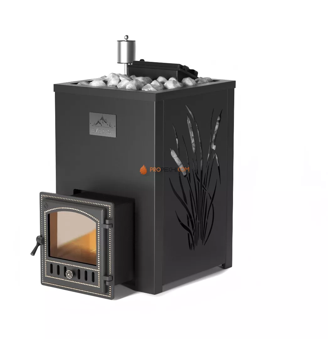 Банная печь Эверест INOX 20 (280) в кожухе КАМЫШ