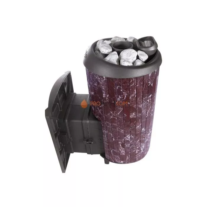 Чугунная печь для бани Атмосфера XL ламели Россо Леванто