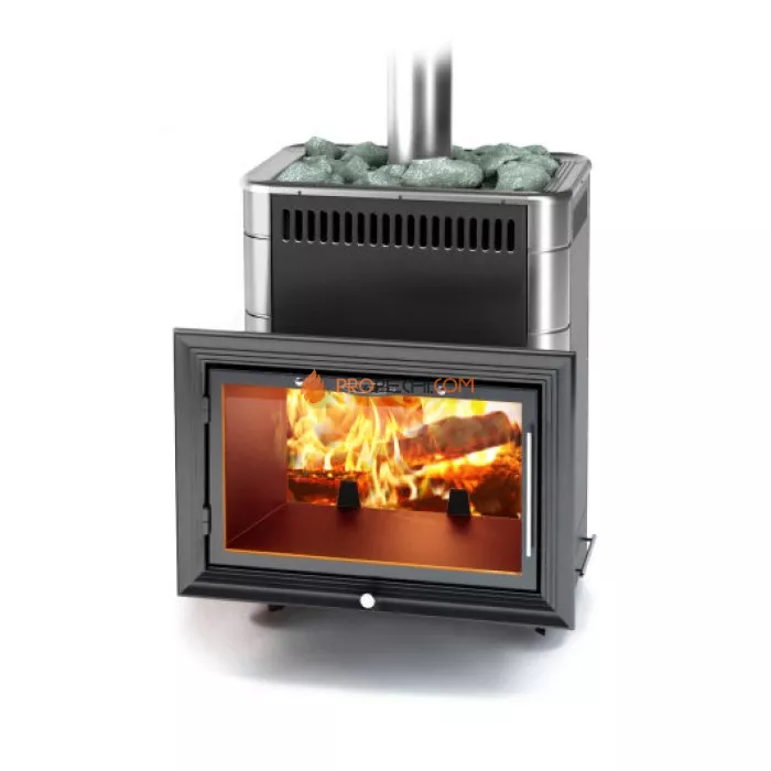 Печь для бани Термофор Витрувия II Carbon БСЭ антрацит НВ