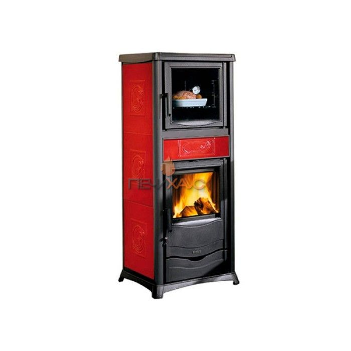 Печь-камин La Nordica TermoRossella Plus Forno DSA 4,0 Liberty Bordeaux