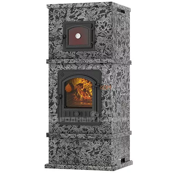 Теплонакопительная печь Эверест №2 пироксенит элит с духовкой