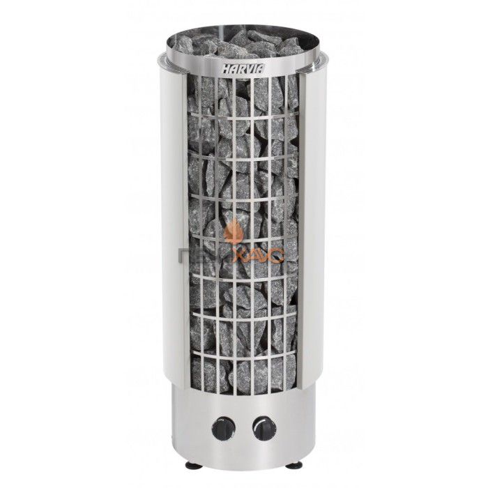 Электрическая печь Harvia Cilindro PC90Н White (со встроенным пультом)
