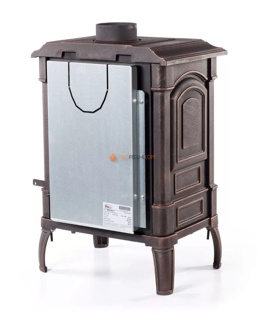 Печь-камин Fireway Bruno Патина Медь