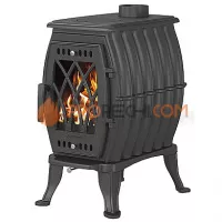 Чугунная печь Везувий ВХ-09 "Антрацит"