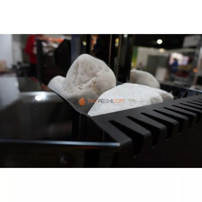 Дровяная печь для бани Ермак 30 Люкс BLACK (сталь)