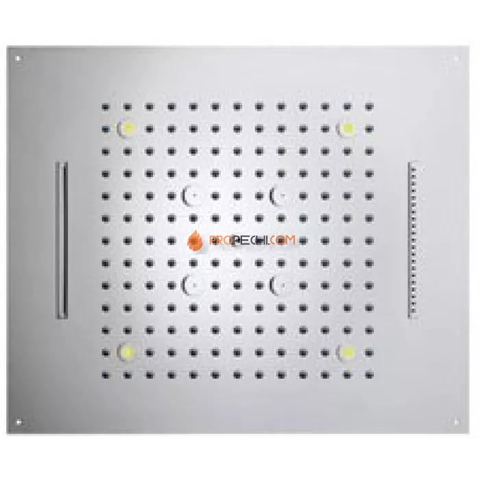 Хромированный Потолочный элемент для душа впечатлений WDT 4 программы (Тропический дождь, Водопад, Моросящий дождь, Каскад)