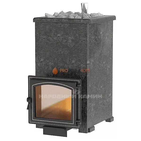 Печь для бани Везувий Легенда Русский пар 18 (240) Пироксенит в облицовке
