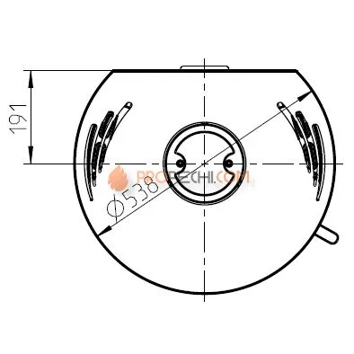 Печь-камин Thorma ANDORRA Extra Ceramic, белая
