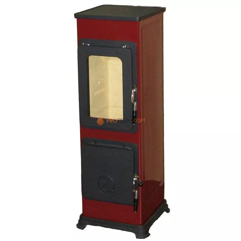 Печь-камин Thorma Bozen, бордовый