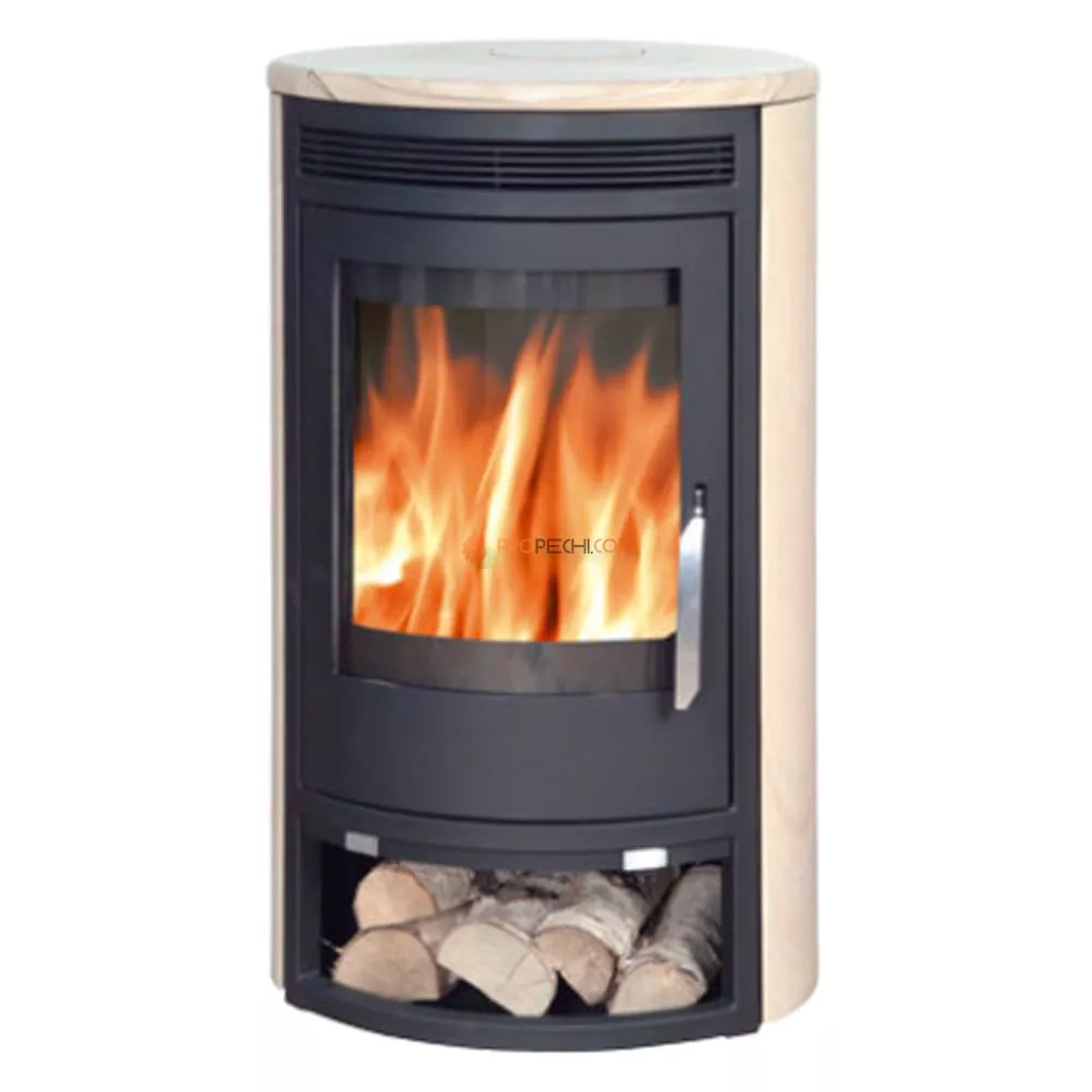 Печь-камин ABX Arktis 8 черная бразильский песчаник