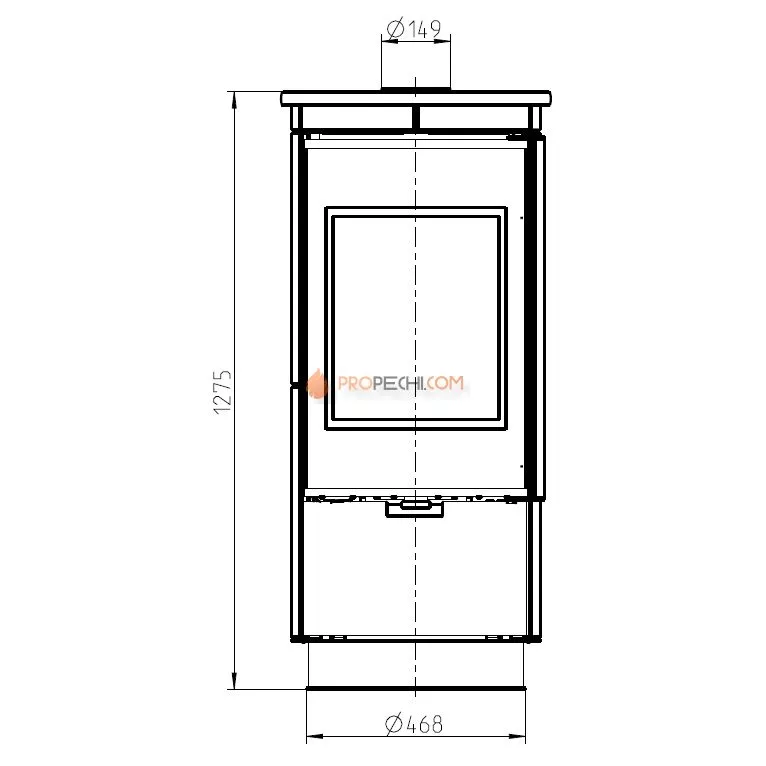 Печь-камин Thorma ANDORRA Serpentino Extra