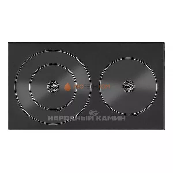 Везувий Плита двухконфорочная 4В 710х410 мм
