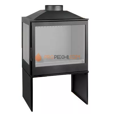 Печь-камин Liseo Castiron LCI 5 GFL Stove, стекло слева