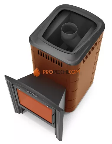 Печь для бани TMF Тунгуска 2017 Inox Витра терракота