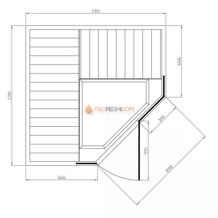 Инфракрасная сауна Tylo Tylosand INFRA CABIN T870H GREY