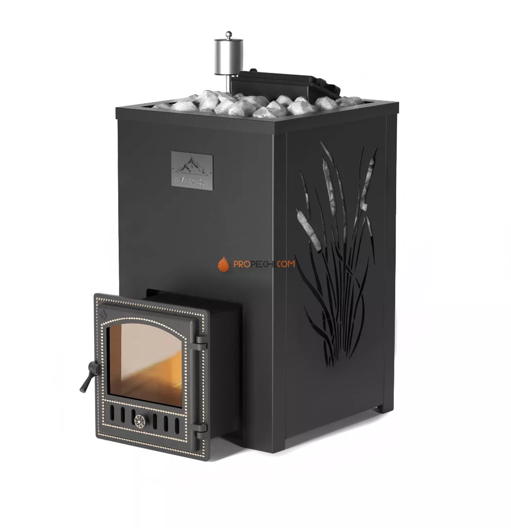 Банная печь Эверест INOX 25 (280) в кожухе КАМЫШ