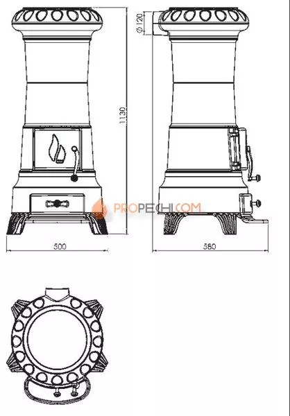 Печь-камин Plamen Julia