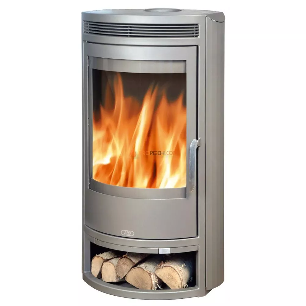Печь-камин ABX Arktis 6 серая сталь