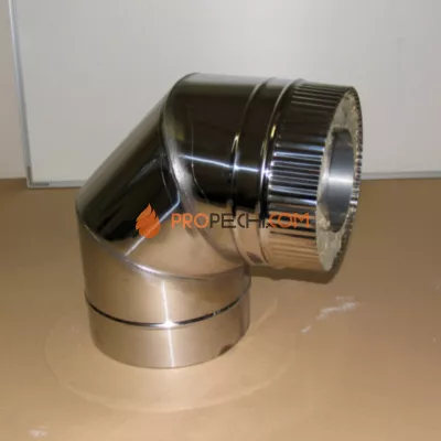 Отвод 90гр. D=250\350 Sвнутр.=1.0 aisi 321-нерж. ФлюГранд