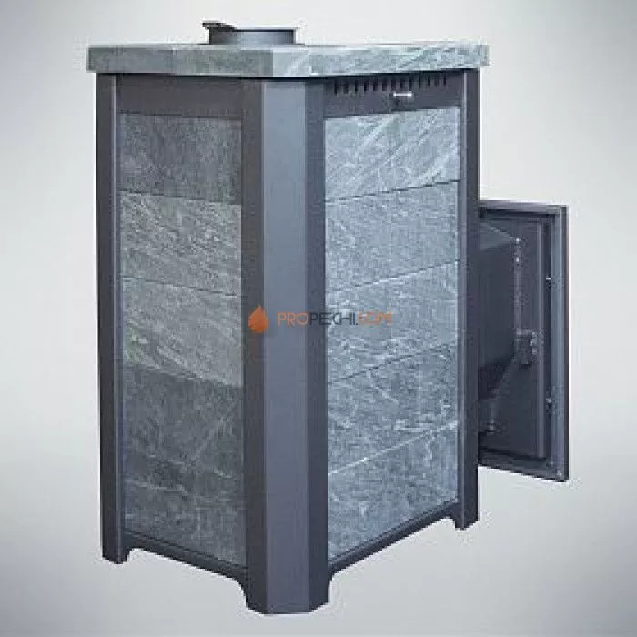 Дровяная печь для бани Варвара Сказка Мини удлиненная