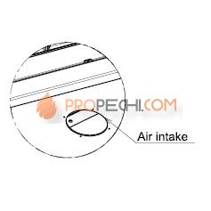 Печь-камин Liseo Castiron LCI 5 GDF Table, двусторонняя