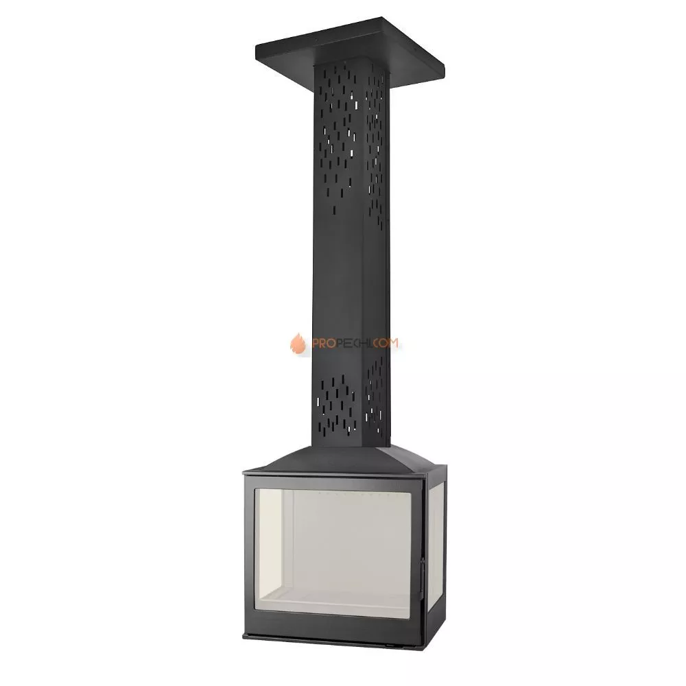 Печь-камин Liseo Castiron LCI 5 SKY GFLR, два боковых стекла (Liseo CastIron)