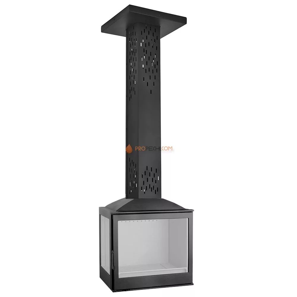 Печь-камин Liseo Castiron LCI 5 GFL Sky, стекло слева