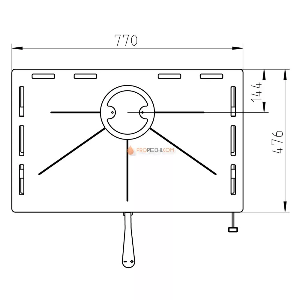 Печь-камин Thorma BILBAO UNI, черная