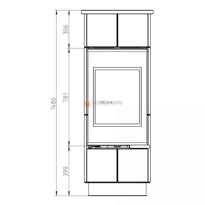 Печь-камин Thorma ATIKA Plus Serpentino