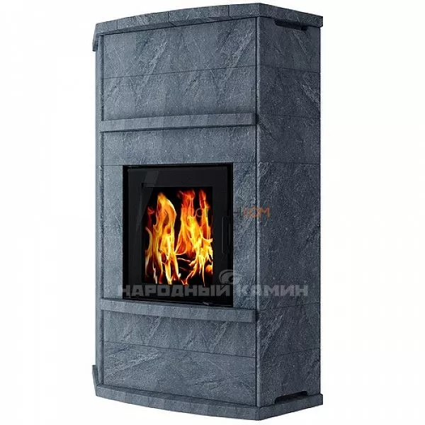 Теплонакопительная печь Каминити талькохлорит Васкела угловая