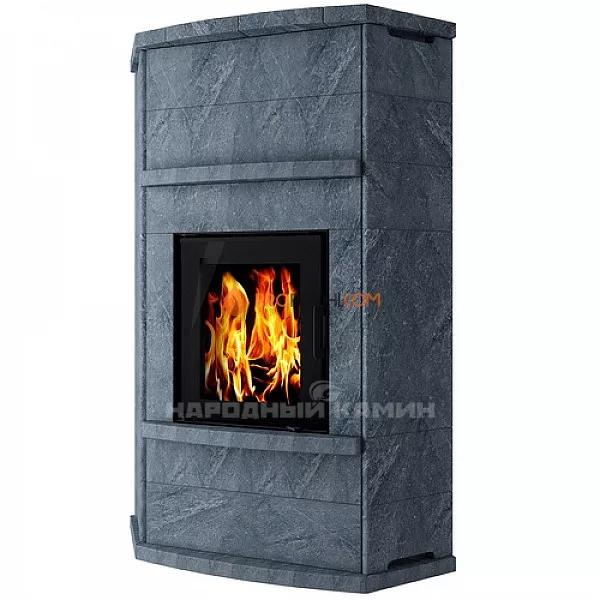 Теплонакопительная печь Каминити талькохлорит Васкела угловая