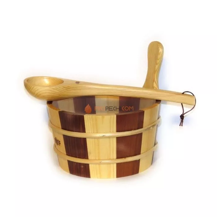 Набор для бани Канадский кедр/Cосна ушат 4л+ковш