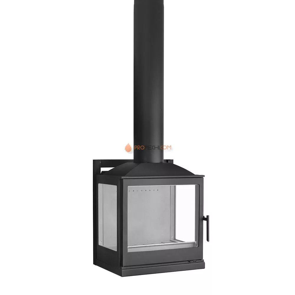 Печь-камин Liseo Castiron LCI 5 GLR Wall, два боковых стекла