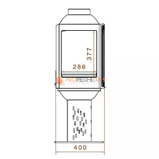 Печь-камин Liseo Castiron LCI 5 GF Compact