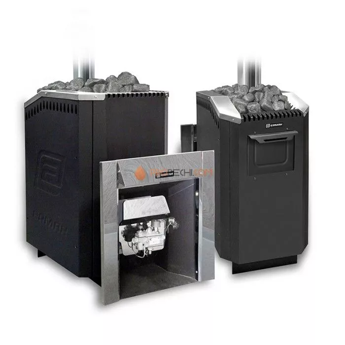 Газовая печь для бани Ермак Уралочка 36 с автоматикой