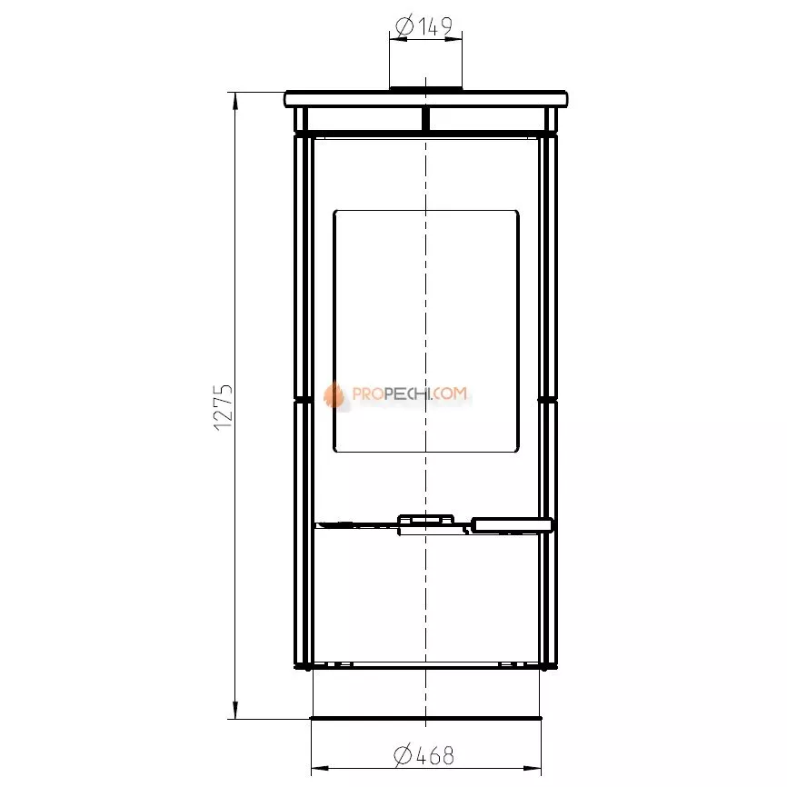 Печь-камин Thorma ANDORRA Standart Serpentino