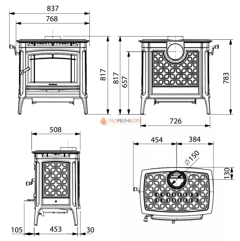 Печь-камин Hergom Manchester