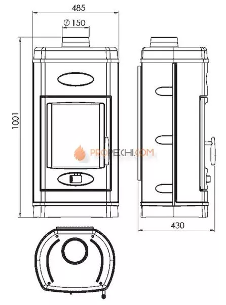 Печь камин Plamen Aurora