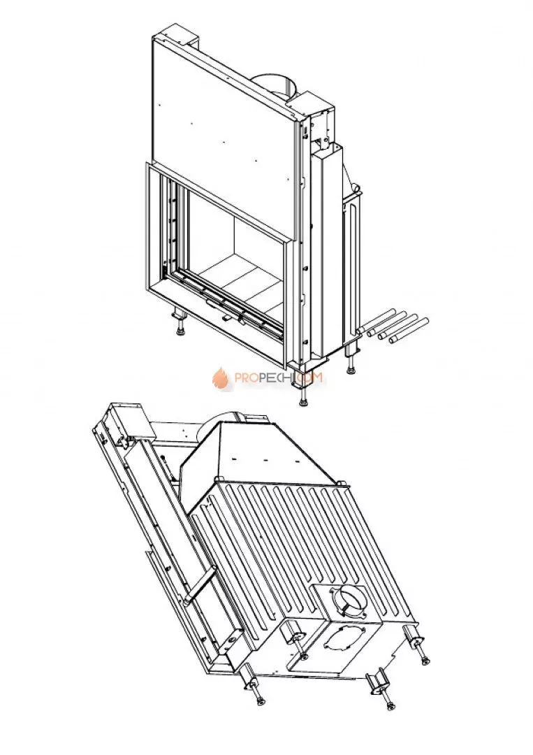Каминная топка Мета-Бел FENIX 900